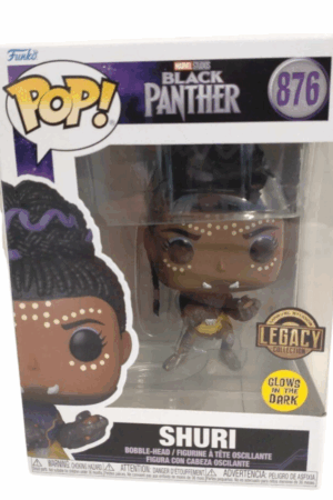 FUNKO POP SHURI BLACK PANTHER GLOWS ON THE DARK