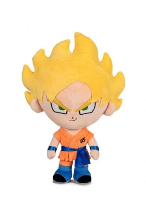 PELUCHE SON GOKU SUPER SAIYAN PELO RUBIO DRAGON BALL 25CM