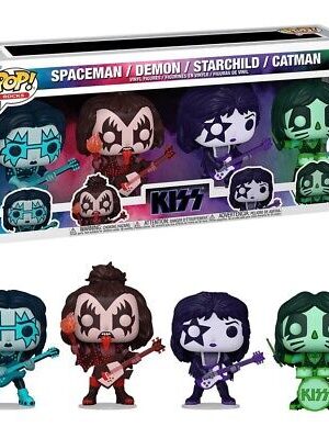 FUNKO POP! KISS (COLOR SPOTLIGHT) 4-PACK