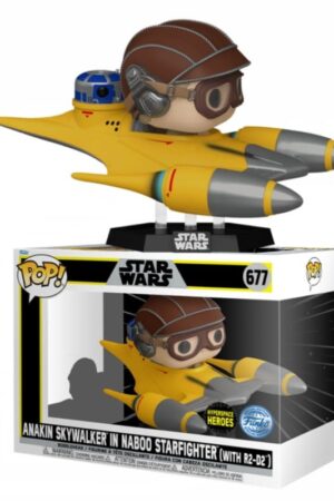 FUNKO POP RIDE ANAKIN SKYWALKER IN NABOO STARFIGHTER WITH R2-D2 677 STAR WARS SPECIAL EDITION