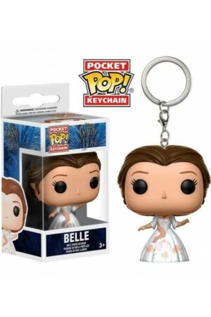 LLAVERO KEYCHAIN BELLA VESTIDO BLANCO (BELLA Y BESTIA) DISNEY