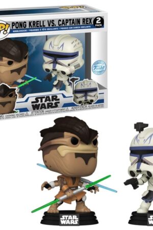 FUNKO POP PONG KRELL VS CAPTAIN REX STAR WARS