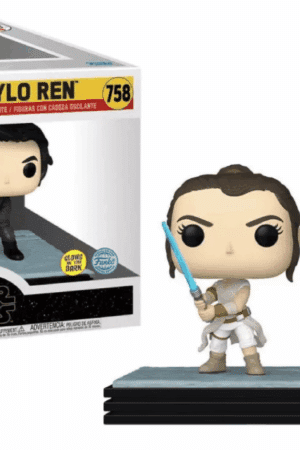 FUNKO POP STAR WARS REY & KYLO REN 758 (SE) (GITD)