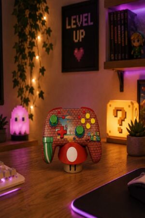 SOPORTE SETA MARIO BROS MANDO PRO NINTENDO SWITCH