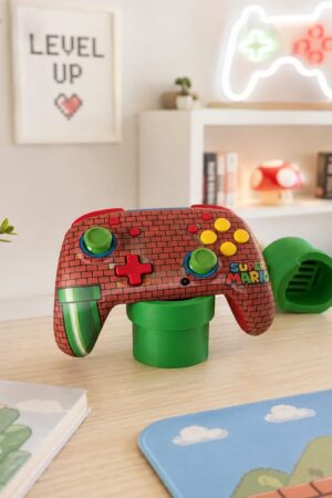 SOPORTE MANDO PRO SWITCH IMPRESO EN 3D TUBERIA MARIO BROS
