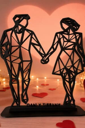 IMPRESION 3D PAREJA DE NOVIOS PERSONALIZADO