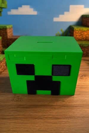 IMPRESION 3D HUCHA MINERCRAFT CUBO
