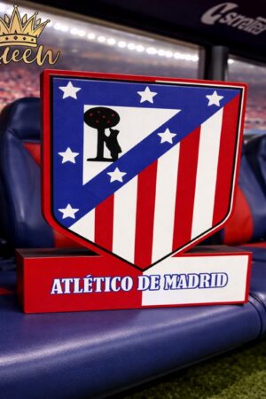 IMPRESION 3D LAMPARA ATLETICO DEL MADRID LED 8 COLORES