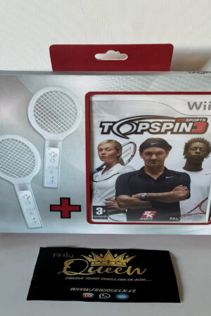 PACK VIDEOJUEGO NINTENDO WII TOPSPIN 3 MAS 2 RAQUETAS