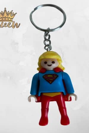 LLAVERO MINI PLAYMOBIL SUPERWOMAN KINDER