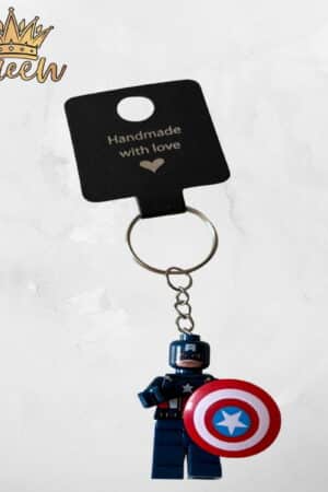 LLAVERO ESTILO LEGO CAPITAN AMERICA 2