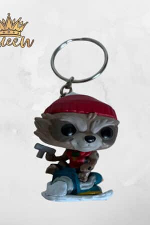 LLAVERO MINI FUNKO POP ROCKET RACCON HOLIDAY