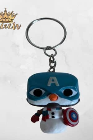LLAVERO MINI FUNKO POP CAPITAN SNOWMAN MARVEL