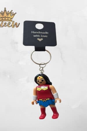 LLAVERO ESTILO LEGO SUPER WOMAN