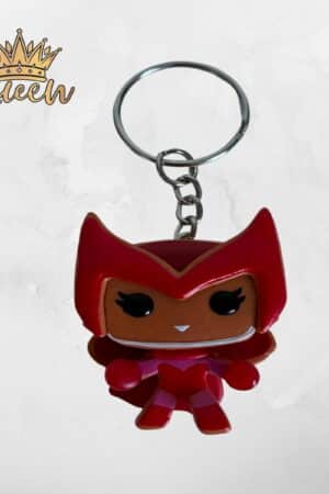 LLAVERO MINI FUNKO POP GINGERBREAD SCARLET WITCH NAVIDEÑO
