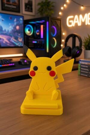 IMPRESION 3D SOPORTE MOVIL POKEMON PIKACHU