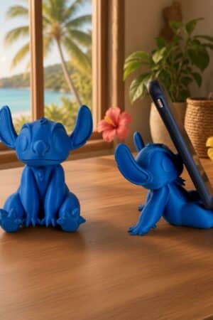 IMPRESION 3D SOPORTE MOVIL FIGURA STITCH