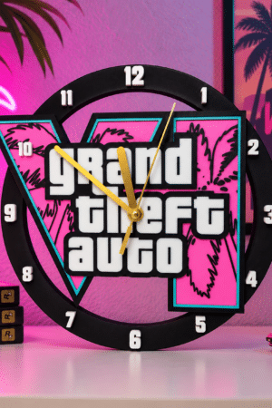 IMPRESIÓN 3D RELOJ PARED GRAND THEFT AUTO VI